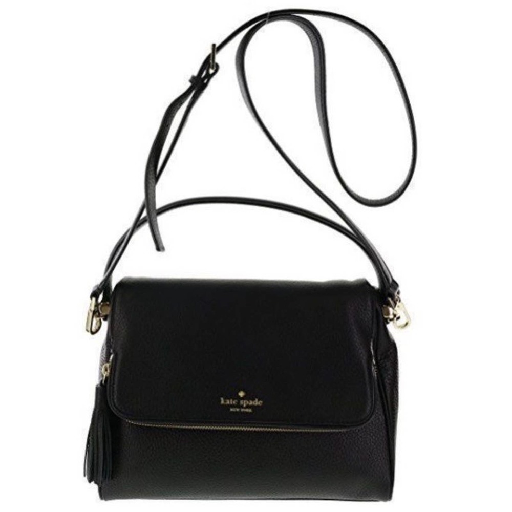 Kate Spade Chester Street Miri Black Pebble Leather Shoulder Bag or Crossbody - Picture 1 of 12